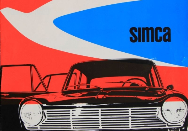 Simca Modelprogram 1963 Carbrochure (8879)